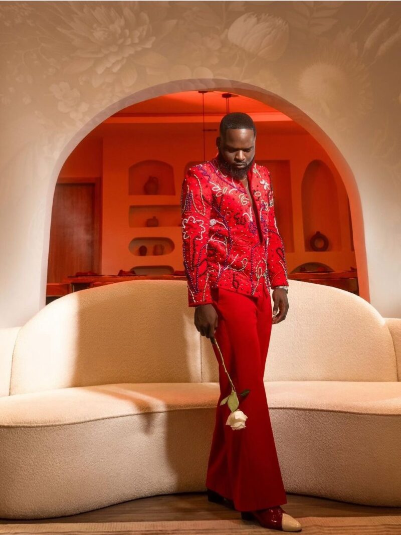 Beaded suit